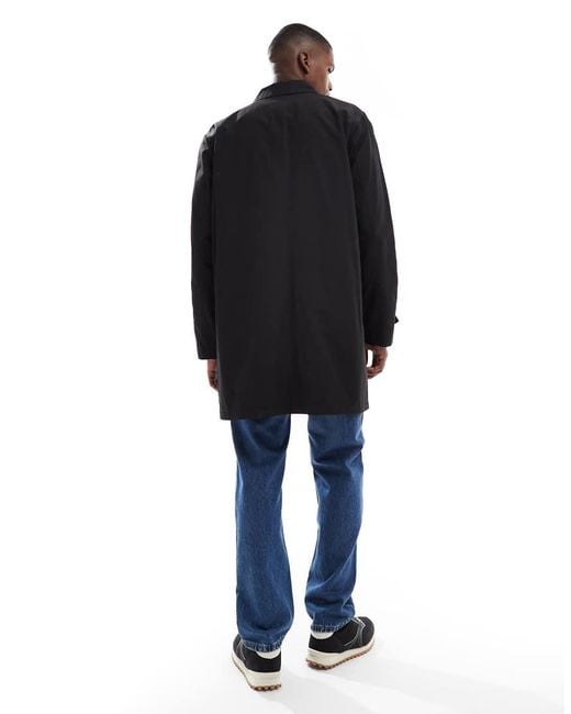 New Look Blue Nylon Car Coat for men