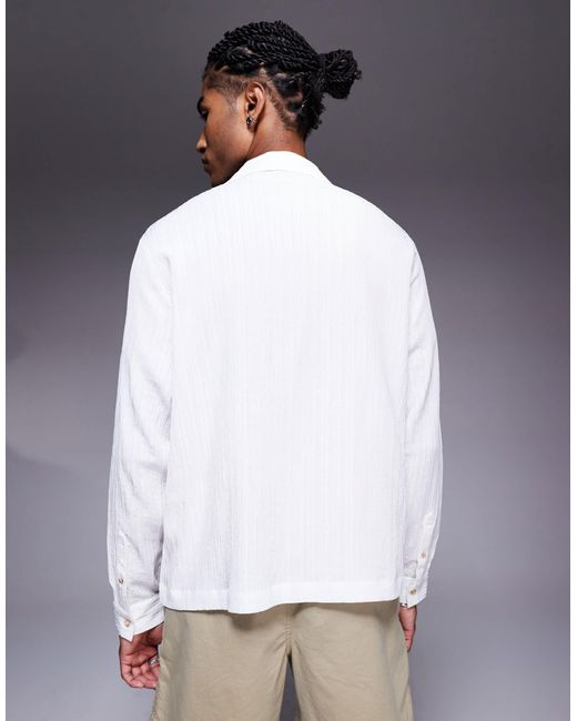 ASOS – kastiges hemd in Gray für Herren