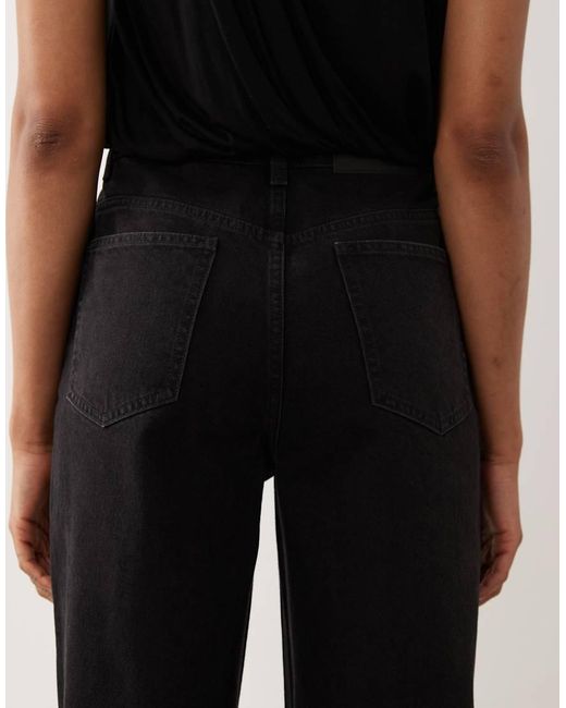 ASOS Black Asos Design Tall Straight Wide Leg Jeans