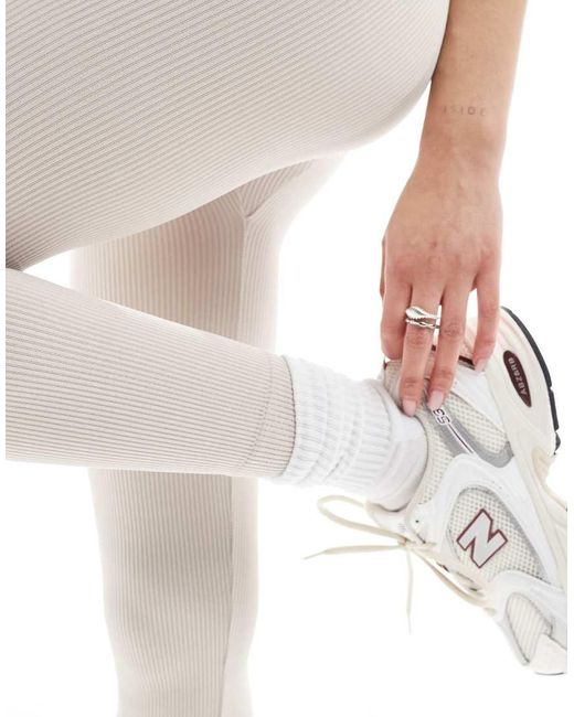 ONLY Naadloze Legging in het White