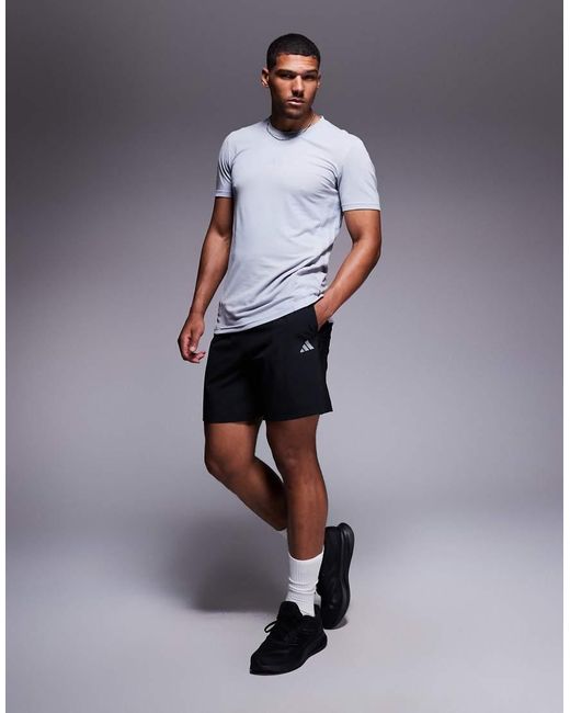 Adidas Originals Blue Adidas Training Tech Shorts for men