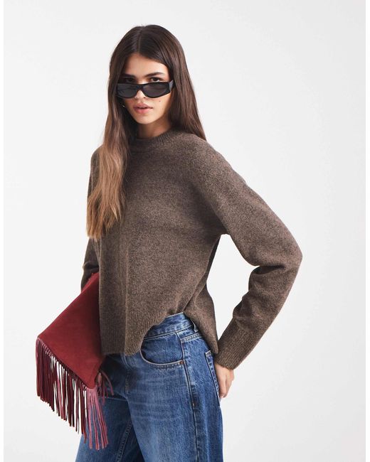 Pull en maille oversize à coutures apparentes Object en coloris Multicolor