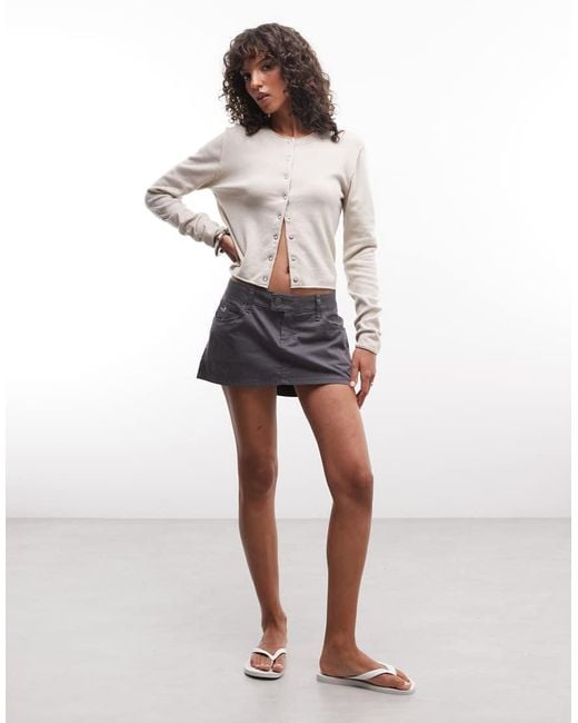 Weekday Natural Wool Blend Fitted Cardigan