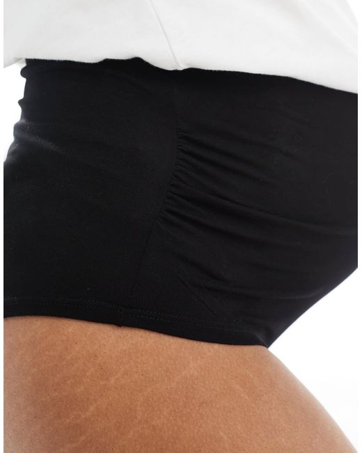 Mama.licious Black Maternity – 2er-pack superweiche, brasilianische umstandsslips