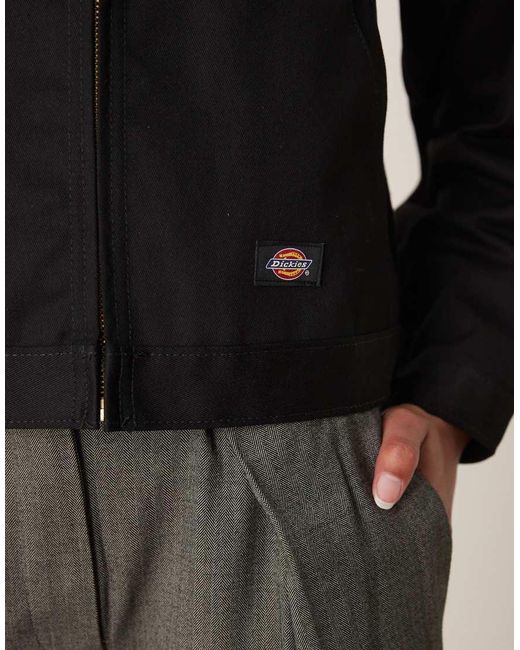 Dickies Black Unlined Eisenhower Cropped Jacket