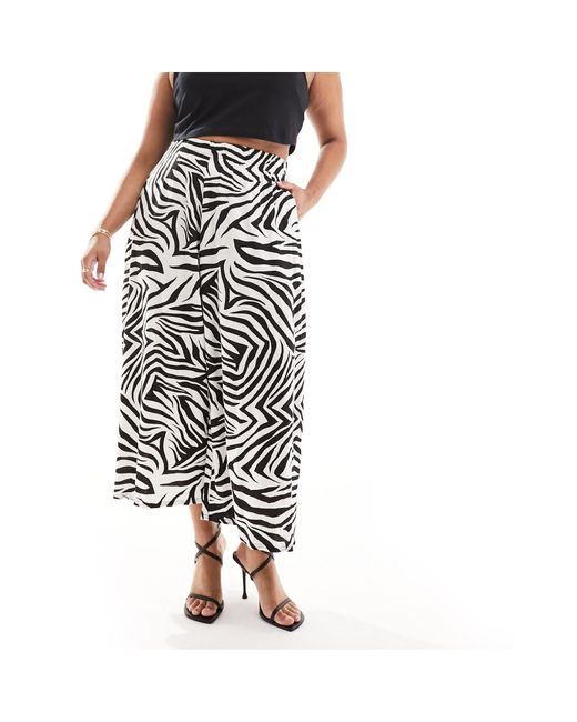 Yours Black Wide Leg Culottes