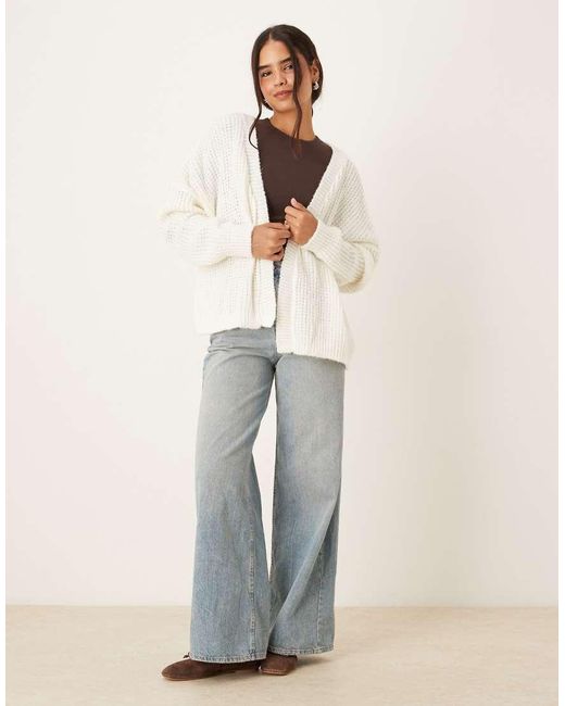 Glamorous Natural Long Sleeve Cardigan
