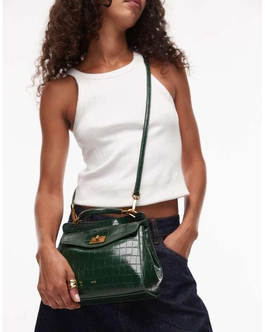 JW PEI White Lucia Classic Top Handle Bag With Crossbody Strap