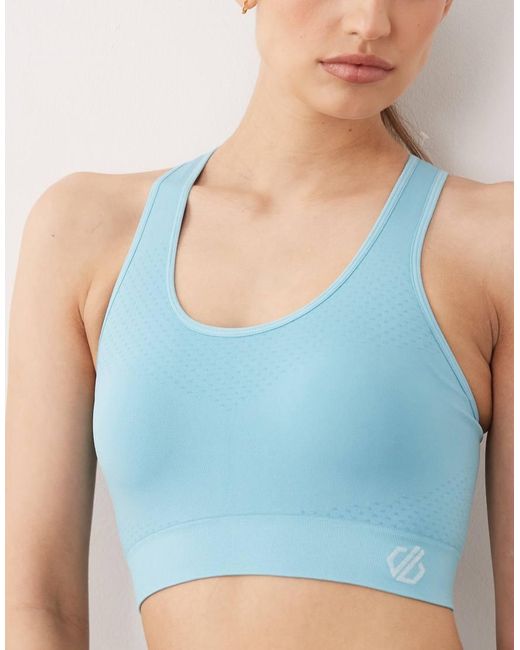 Dare 2b Blue Racerback Don'T Sweat It Ii Sports Bra