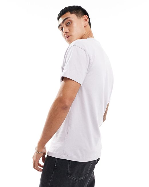 Abercrombie & Fitch White Relaxed T-shirt for men
