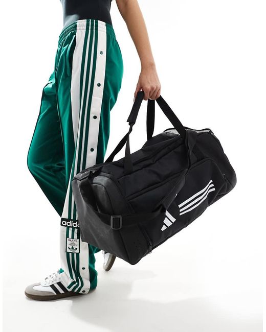 Adidas Originals Black Adidas Training Medium Duffle Bag