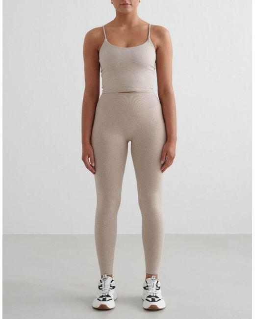 Aim'n Natural Melange Shape Seamless Strap Singlet