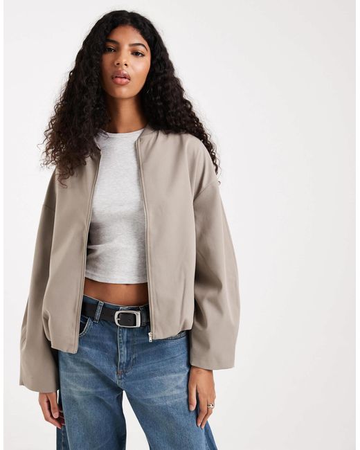 ASOS Blue Tailored Bomber Jacket