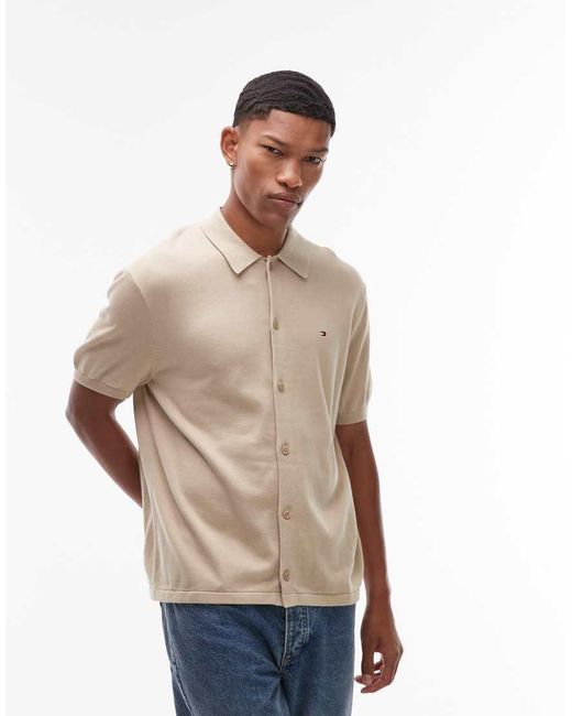 Camicia Giacca di Tommy Hilfiger in Natural da Uomo