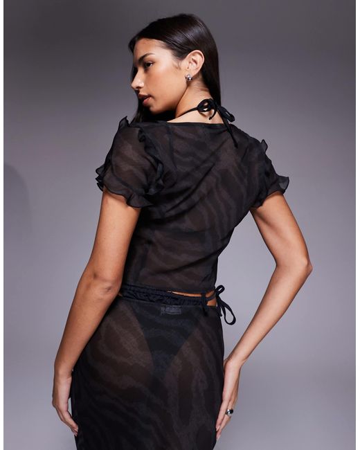 Top ASOS en coloris Gray