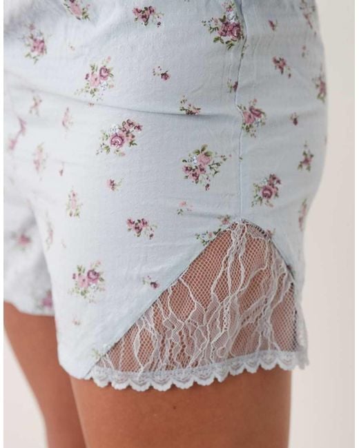 Mango White Teen Cami And Short Pyjama Set
