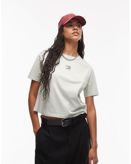 Tommy Hilfiger White – kastiges t-shirt