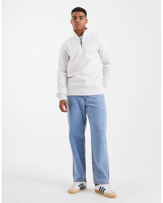 Pull zippé - clair Only & Sons pour homme en coloris White