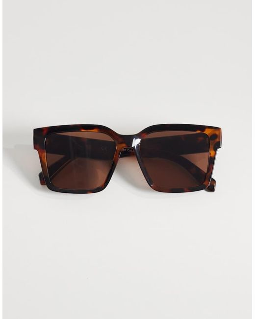 Vero Moda Brown Square Framed Sunglasses