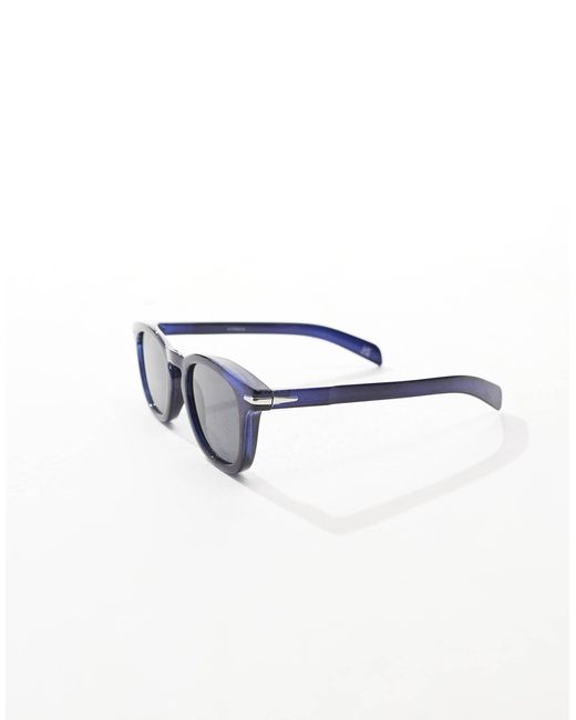 ASOS – runde sonnenbrille mit gestell in Black für Herren