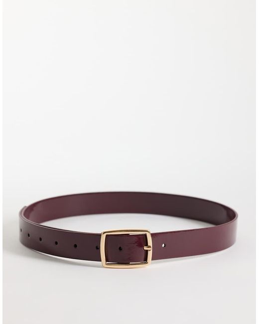 ASOS Brown Square Buckle Belt