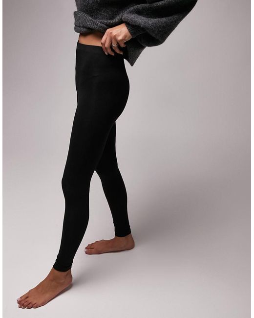 TOPSHOP Black Basic Ankle legging