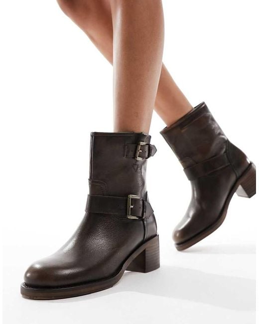 Bronx New Camperos Biker Ankle Boots in Black Lyst UK