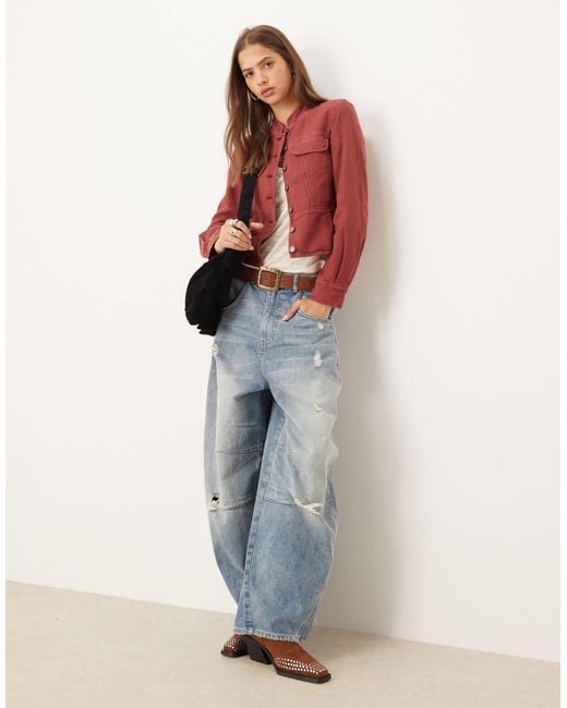 Free People Red Jocelyn Jacket