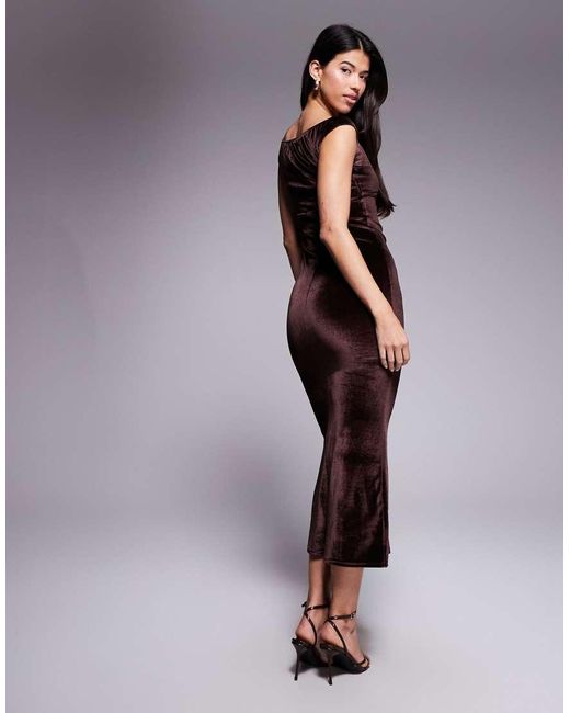 Vestito Midi di ASOS in Brown