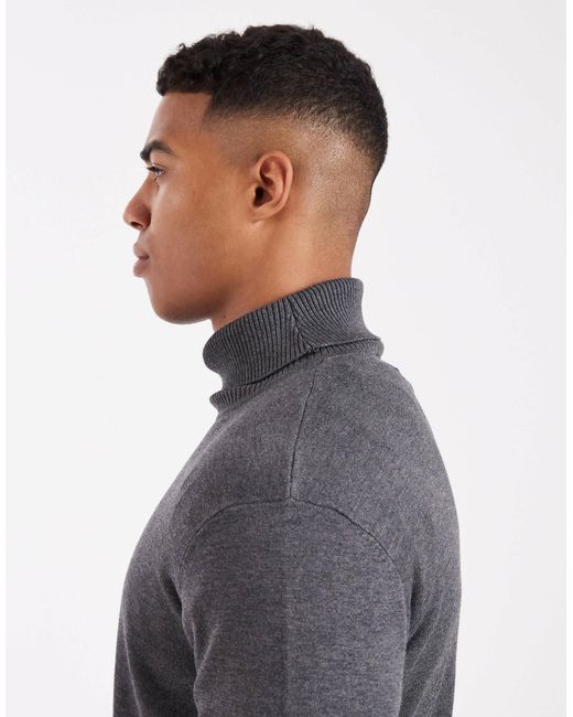 Threadbare – rollkragenpullover in Blue für Herren
