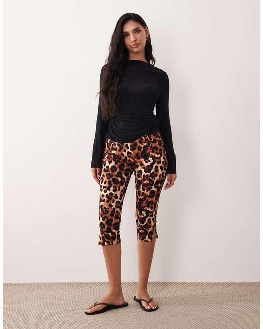 ASOS Natural Clean Denim Capri