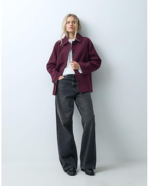 ONLY Purple Button Through Jacket