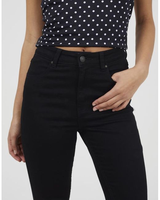 Brave Soul Blue High Waist Skinny Jeans