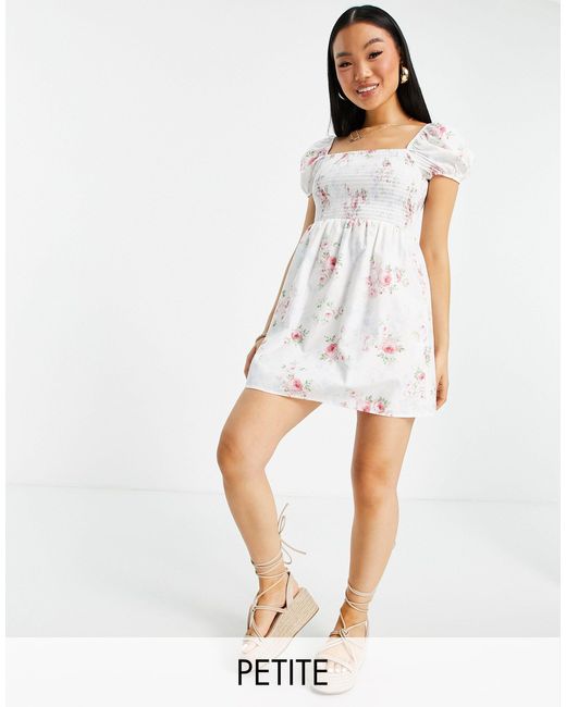 Miss Selfridge Poplin Shirred Square 