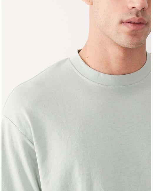 SELECTED Gray Heavyweight Oversized T-shirt for men
