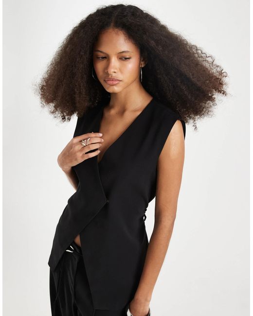 Gilet Object en coloris Black