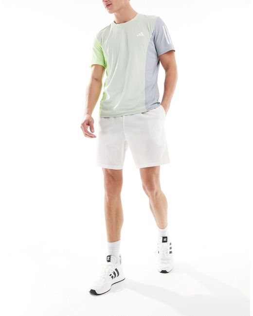 Adidas Originals White Adidas Club Tennis Stretch Woven Shorts for men