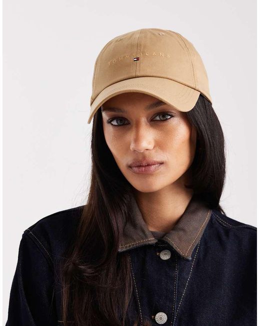 Tommy Hilfiger Black Linear Flag Logo Cap