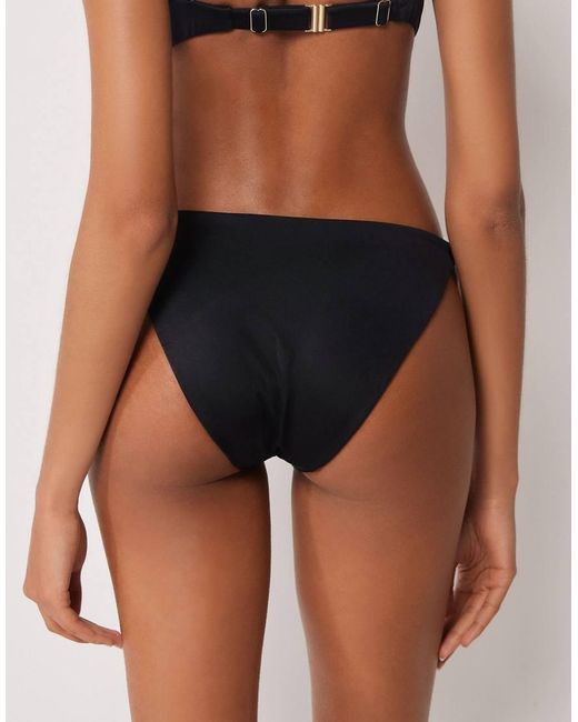 Calzedonia Black Bow Bikini Bottoms Elegant Bicolor
