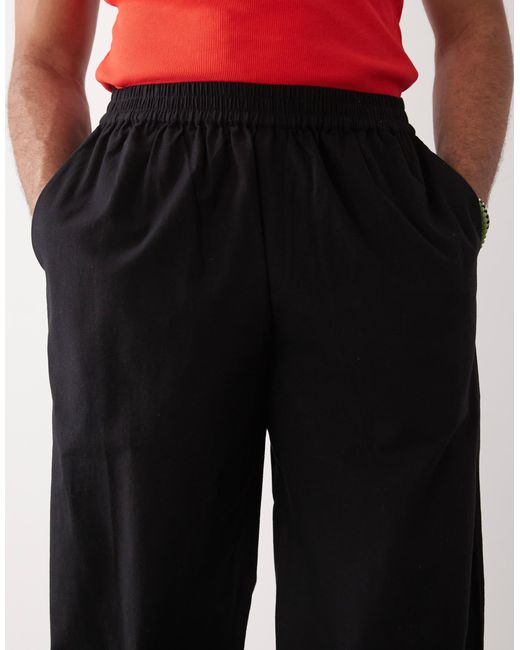 Pantalon décontracté en lin Collusion pour homme en coloris Orange