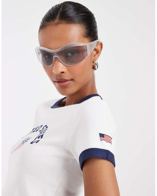 Levi's White Usa Mini Ringer T-shirt