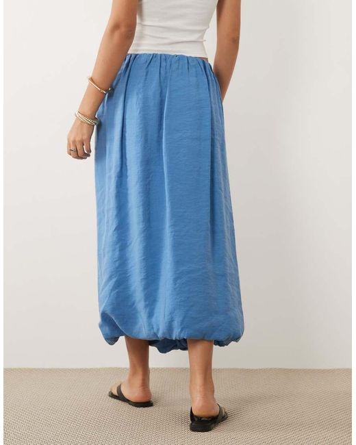 ASOS Blue Drapey Balloon Skirt