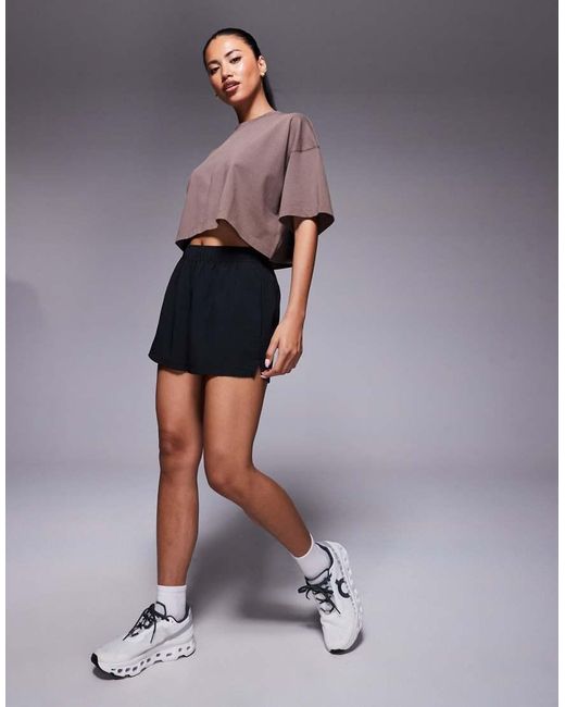 4505 Purple Icon Heavyweight Cotton Cropped T-shirt With Quick Dry Finish
