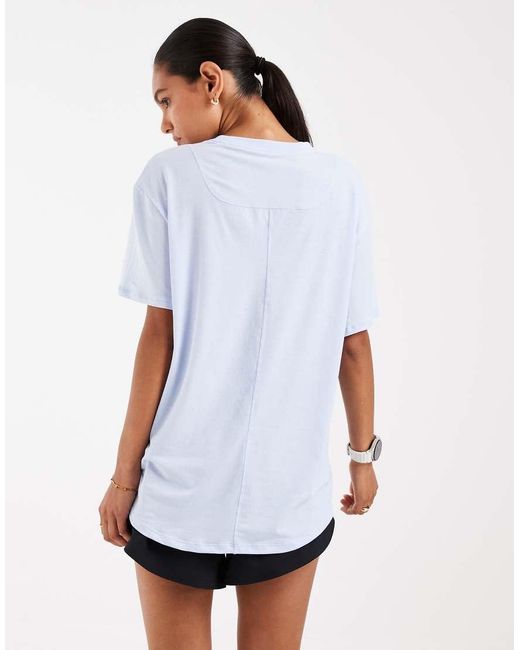 Nike White One Dri-fit Relaxed Short Sleeve Top