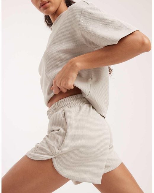 Adidas Originals Natural Pacer Workout Waffle Shorts