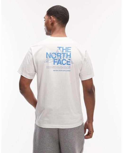 The North Face White Mountain Sketch Backprint T-shirt for men