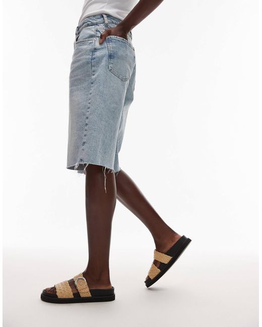 Kady - sandales plates tissées avec boucle - naturel TOPSHOP en coloris Natural