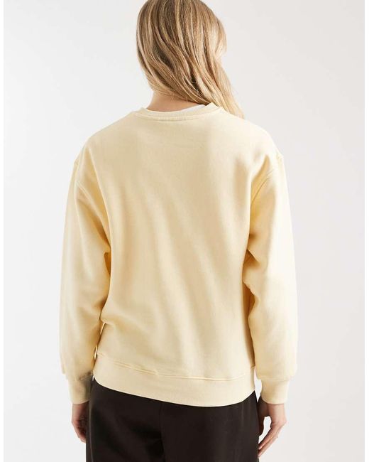 Brave Soul Natural Cotton Rich Sweatshirt With Soho Print
