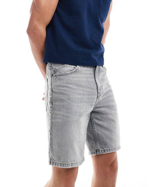 Short en jean - délavé Pull&Bear pour homme en coloris Blue