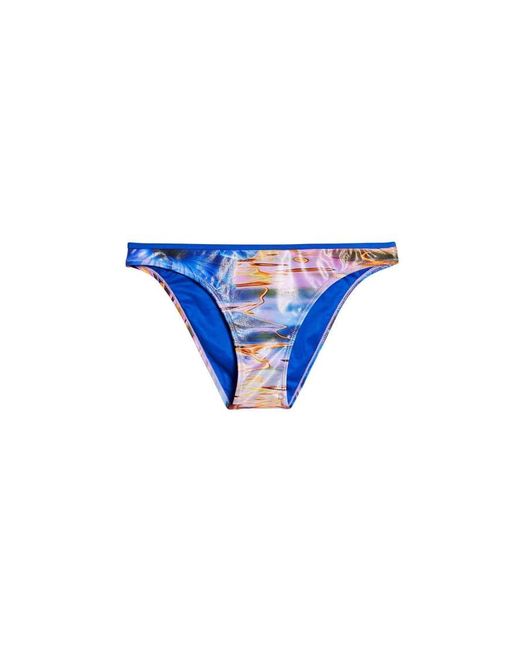 Desigual Blue Shiny Effect Bikini Briefs
